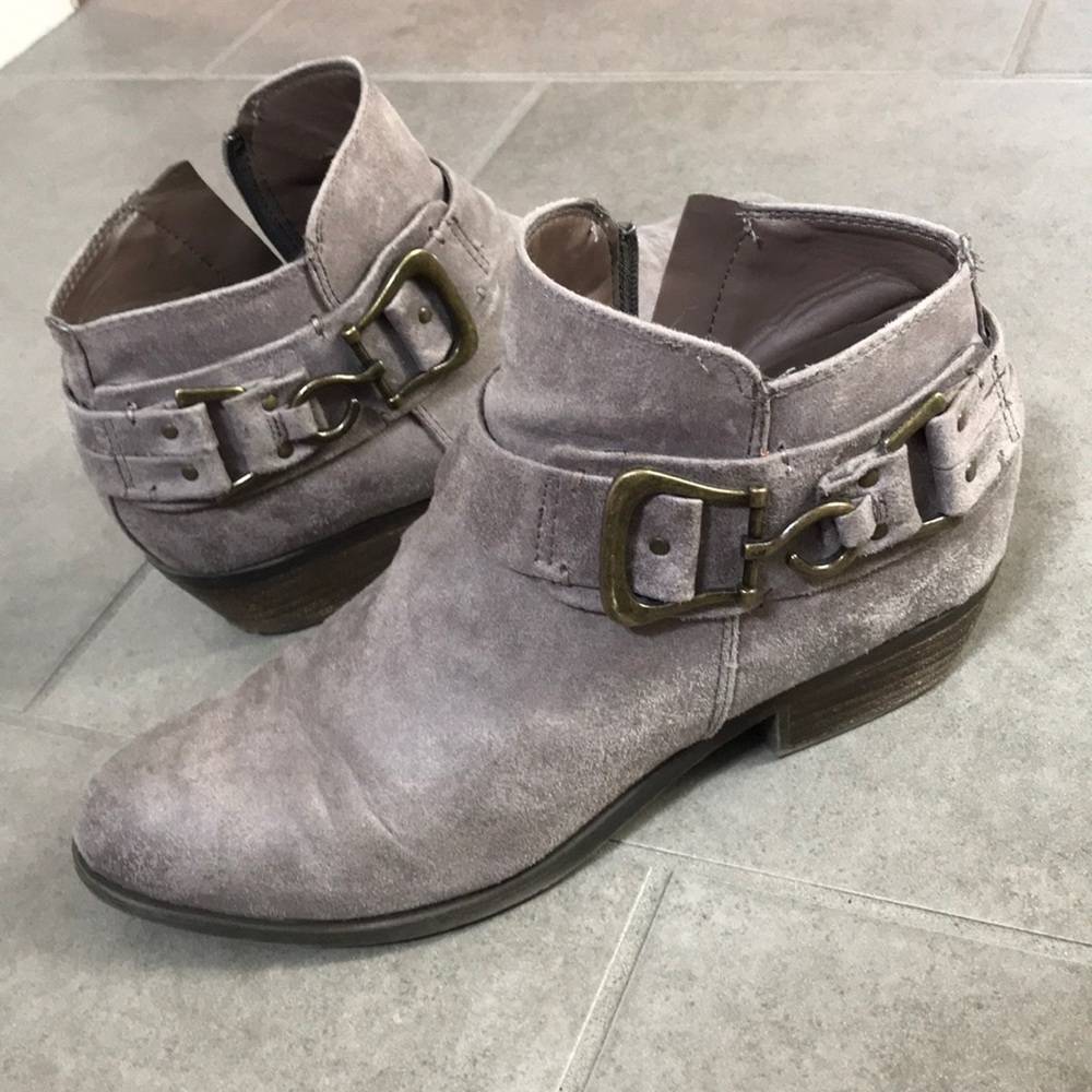 Taupe Carlos Santana booties